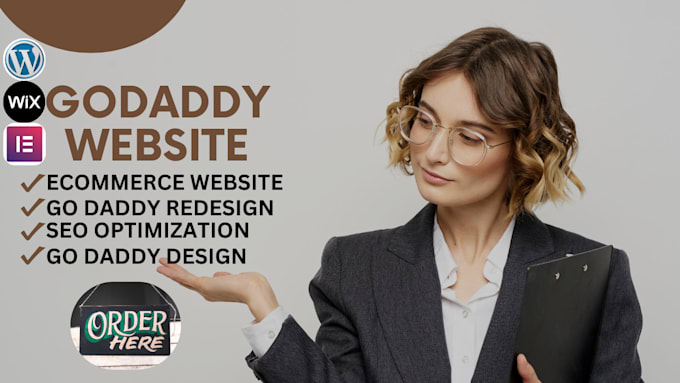 Gig Preview - Create professional and responsive godaddy website design for your business