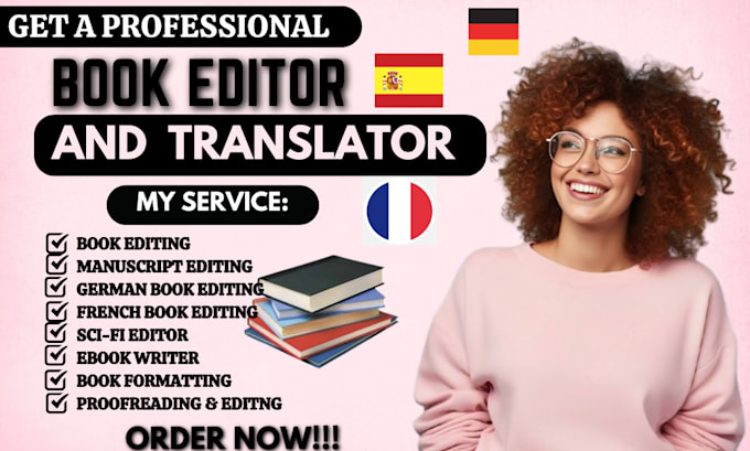 Bestseller - translate, proofread or edit from english to spanish or german to english