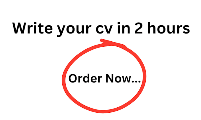 Gig Preview - Create professional resume in 2 hours