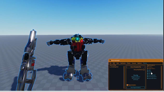 Gig Preview - Create roblox r6 animation r15 animation for gun system, combat system and gui