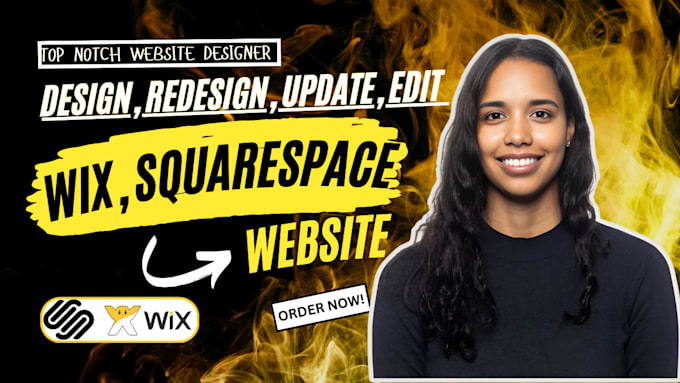 Gig Preview - Redesign, edit, update wix website, custom expert squarespace developer, weebly