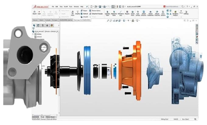 Gig Preview - Do reverse engineering, designing cad model from 3d scan, stl file