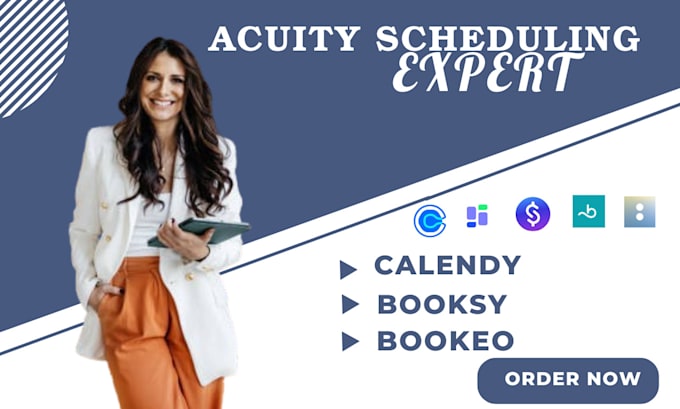 Gig Preview - Setup acuity booksy calendly schedule setmore bookeo