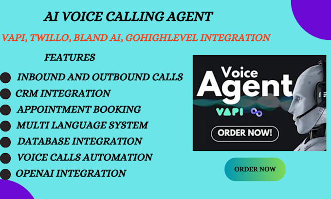 Gig Preview - Setup vapi ai voice agent vapi ai calling agent vapi ai cold calling