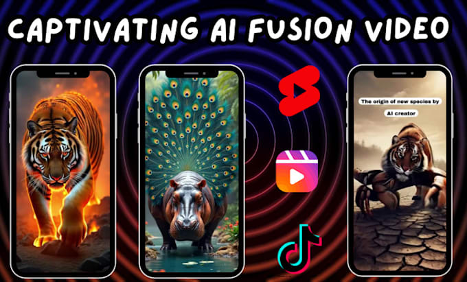 Gig Preview - Do captivating ai hybrid animal fusion videos perfect for shorts, reels, tiktok