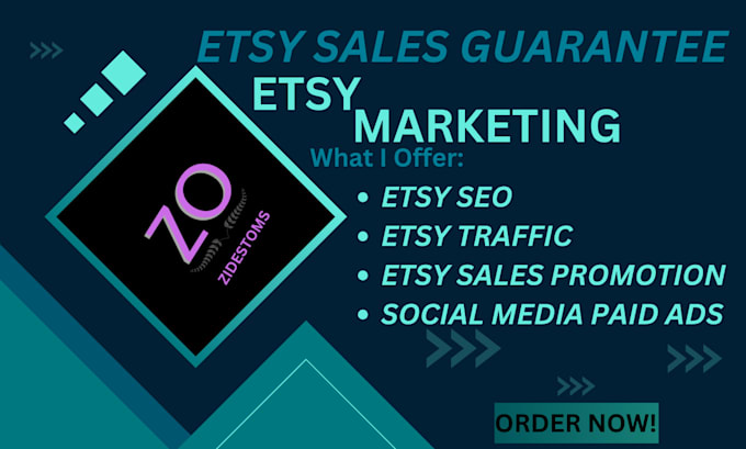 Gig Preview - Etsy sales promotion and etsy seo for etsy traffic and boost sales marketing