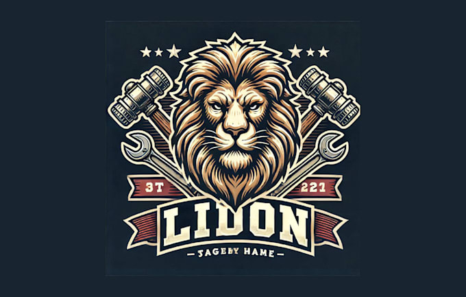 Gig Preview - Do amazing lion mascot logo with a free source file for your business