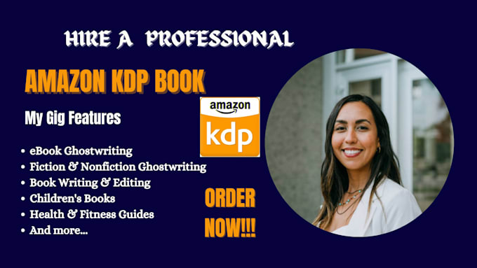 Bestseller - do amazon kdp book publishing non fiction ebook ghostwriter book writer editing