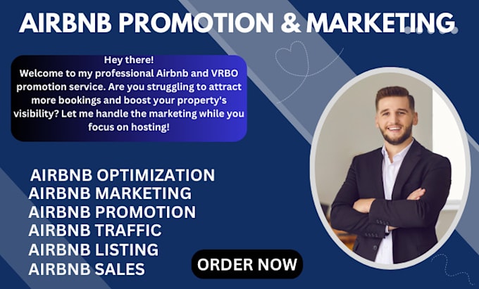 Gig Preview - Promotion airbnb, airbnb traffic, vrbo listing with advance marketing