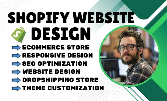 Gig Preview - Design a professional shopify website and redesign your shopify store