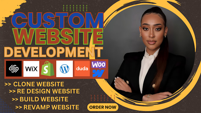 Gig Preview - Create duda squarespace wix shopify woocommerce wordpress webflow websites