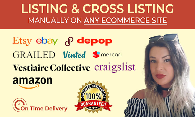 Gig Preview - List, crosslist or product listing manually on ebay, etsy,ebay,poshmark, mercari