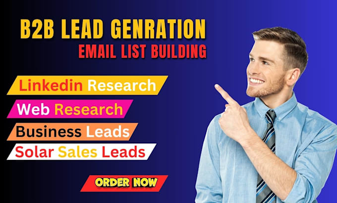 Gig Preview - B2b lead generation for targeted email campaigns