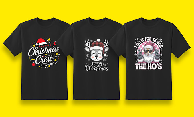 Gig Preview - Create christmas t shirt design within 12 hours