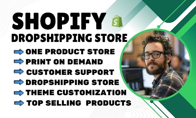 Gig Preview - Build a high converting shopify dropshipping store as a shopify expert