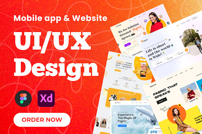 Gig Preview - Do UI UX design mobile app ui ux design website figma UI UX design