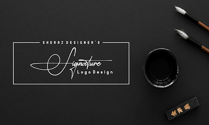 Gig Preview - Design handwritten signature, luxury logo for you