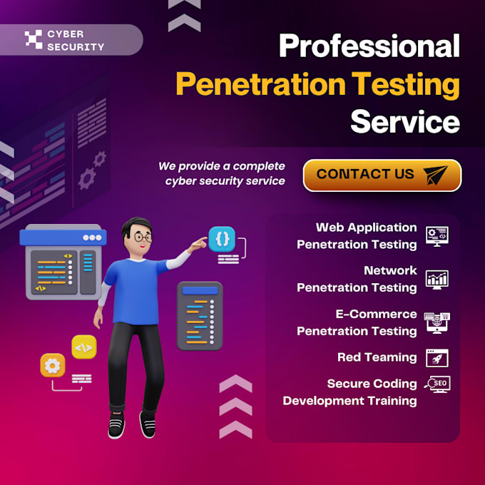 Gig Preview - Conduct penetration testing for your application and network