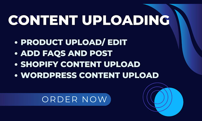 Gig Preview - Do shopify wordpress content upload product upload image editing on your website