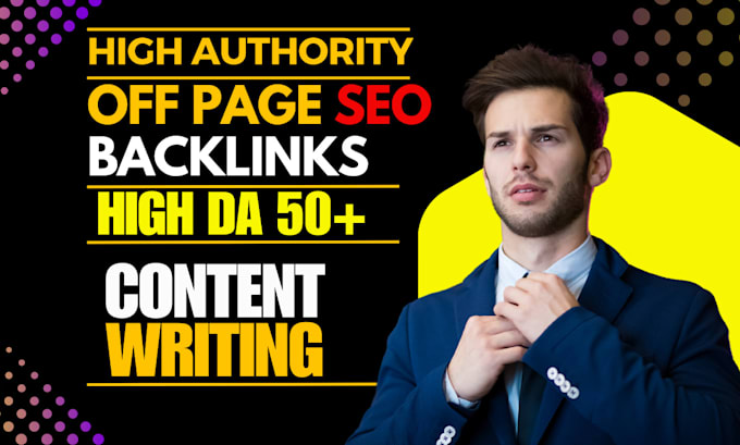 Gig Preview - Do complete monthly off page SEO with high da backlinks service