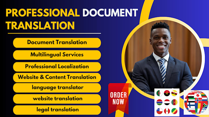 Gig Preview - Translate documents into multiple languages, professional document translation