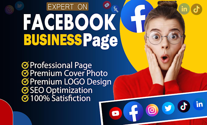 Gig Preview - Set up facebook business page, page create, optimize, design and manage