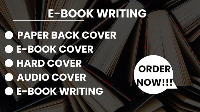 Gig Preview - Write an ebook blurb design a book cover and audiobook cover