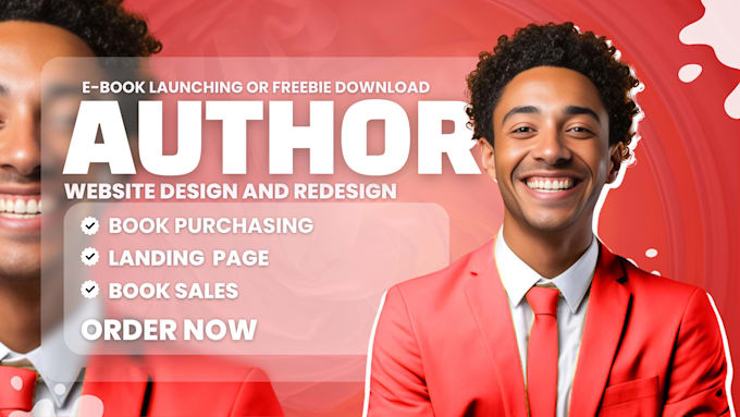 Bestseller - design author website, ebook website, book author website, ebook landing page