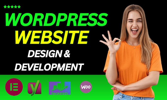 Gig Preview - Build modern wordpress website design or blog website