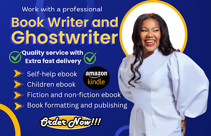 Gig Preview - Ghostwrite non fiction ebook ghostwriter ebook writer amazon kindle writer