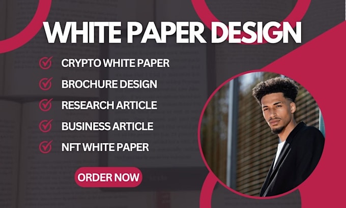 Gig Preview - White paper design brochure design wp design business research article crypto