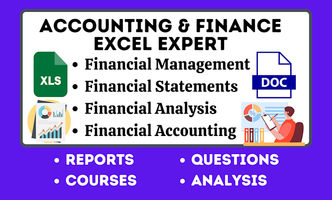 Gig Preview - Do accounting and finance assignment financial analysis report and excel project