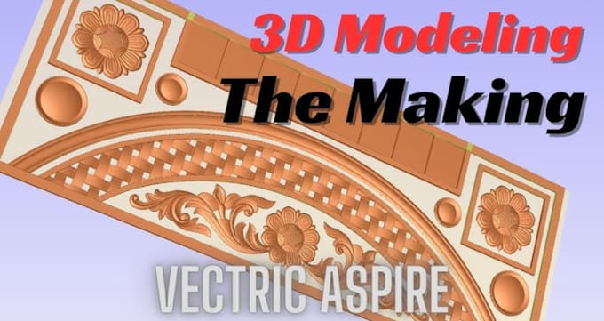 Gig Preview - Make cnc design 2d 3d wood carving v carve image to vector with art cam