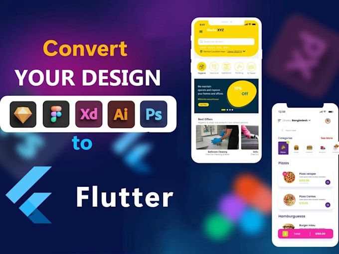 Gig Preview - Convert figma to flutter code,android and ios app fast and professional services