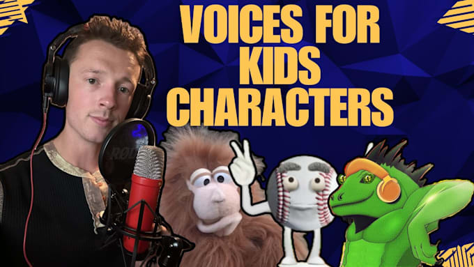 Gig Preview - Voice act kids characters for video game and cartoons