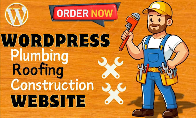 Gig Preview - Design roofing, plumbing, construction website using wordpress