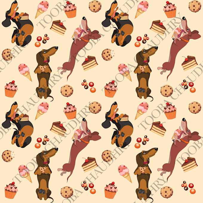 Gig Preview - Create cute vector seamless pattern