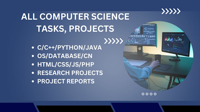 Gig Preview - Help in computer science project, c, cpp, python and java programming task