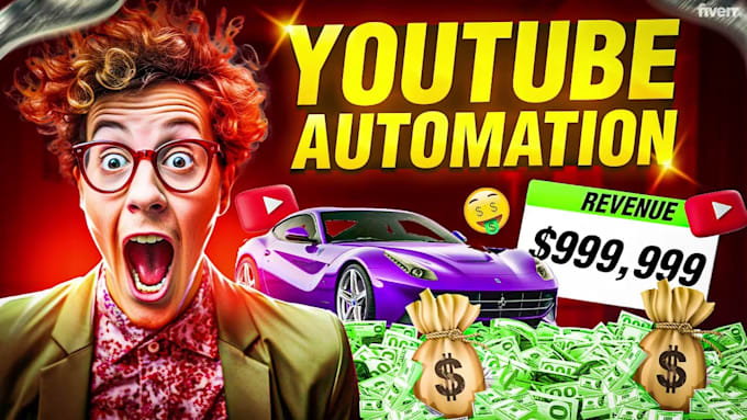 Gig Preview - Create full assets automatic youtube cash cow, faceless video