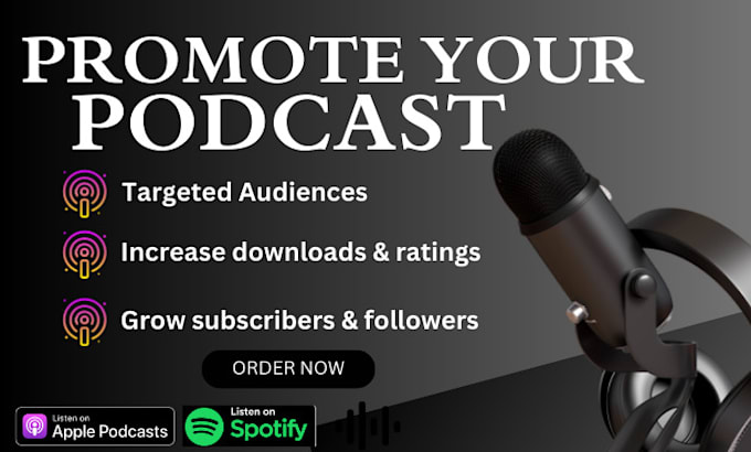 Gig Preview - Do organic podcast promotion to increase ratings and listeners