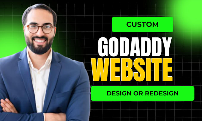 Gig Preview - Design godaddy website godaddy website design business godaddy redesign godaddy