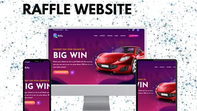 Gig Preview - Create a professional raffle website promo video, contest, sweepstakes