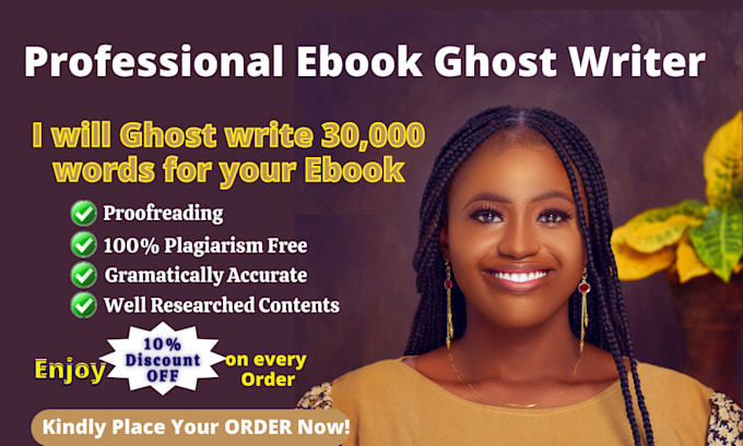 Gig Preview - Ghostwrite ebook non fiction ebook amazon kindle writer book writer