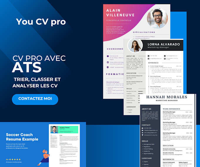 Gig Preview - Conception cv optimisé et pro