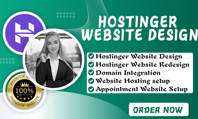 Gig Preview - Do hostinger website design, hostinger website redesign, hostinger wordpress