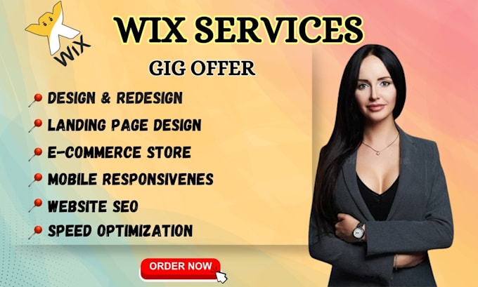 Gig Preview - Wix website design do engaging wix website wix studio redesign