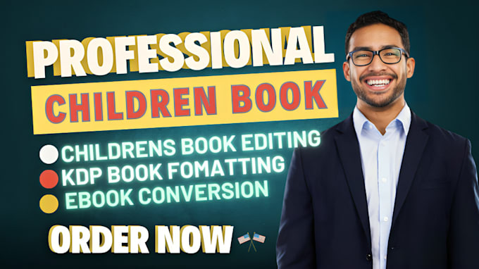 Gig Preview - Do children book illustration editing kdp formatting ebook conversion book cover