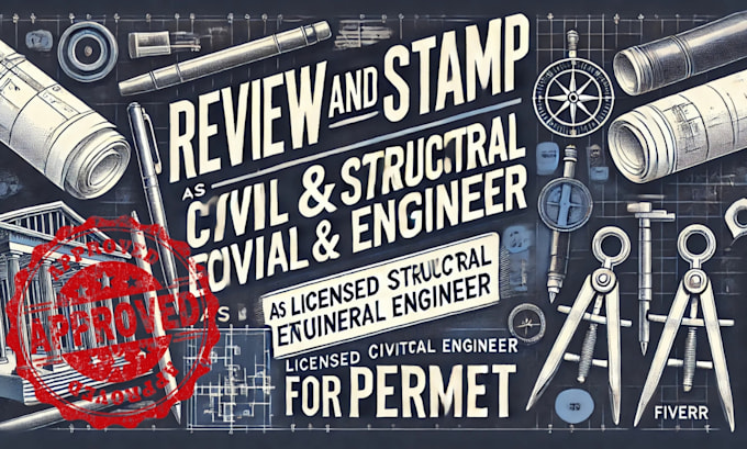 Gig Preview - Review and stamp as licensed civil and structural engineer for permit