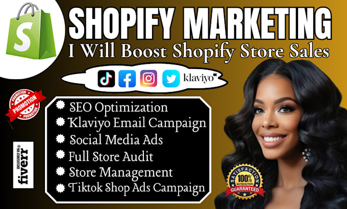 Gig Preview - Boost shopify sales shopify promotion shopify marketing increase shopify sales