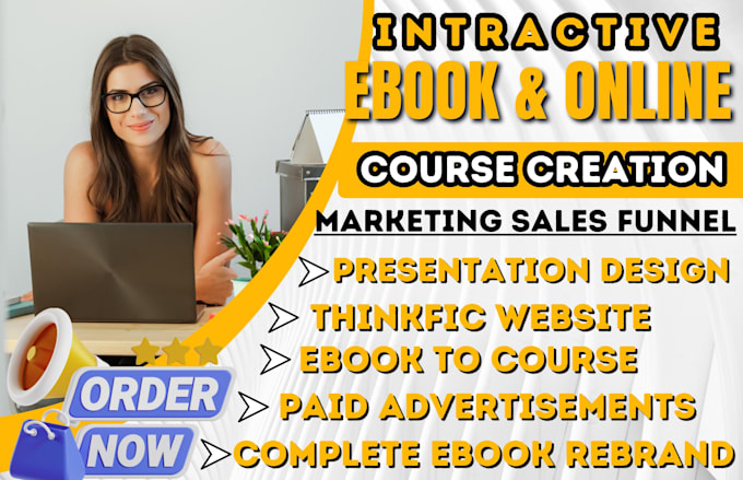 Gig Preview - Do udemy course content promotion, ebook online course thinkific course creation